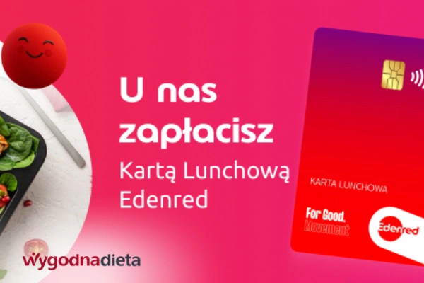 Zapłać za catering WygodnaDieta kartą Edenred.